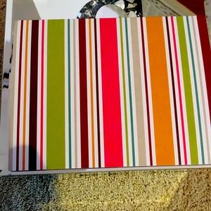 Striped greeting card